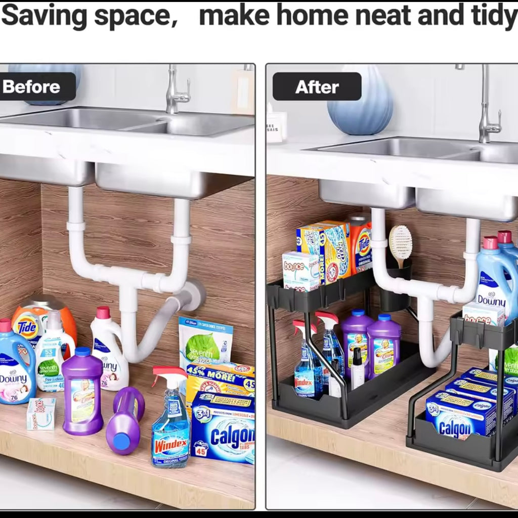 Under-Sink Storage Rack