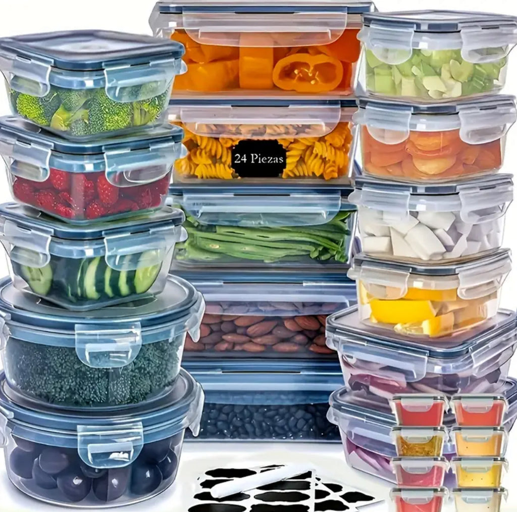 48pcs Food Storage Container Set