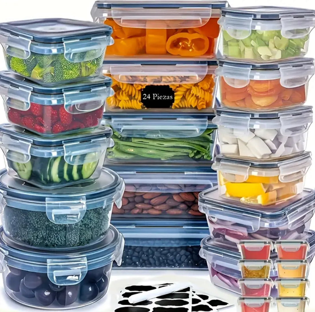 48pcs Food Storage Container Set