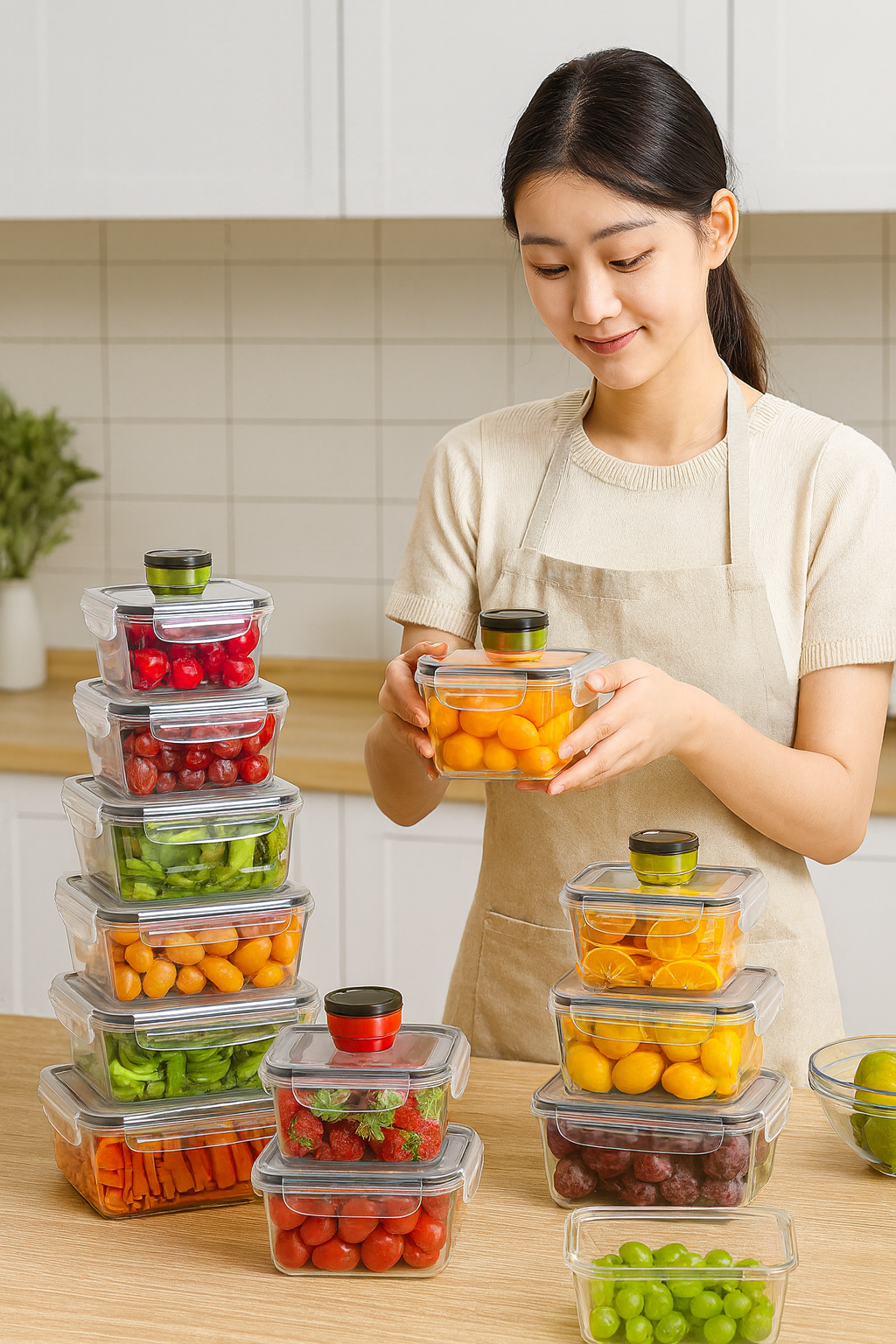 48pcs Food Storage Container Set