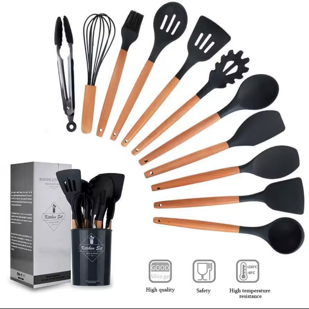 Silicone Kitchen Utensils Set 12 PCS
