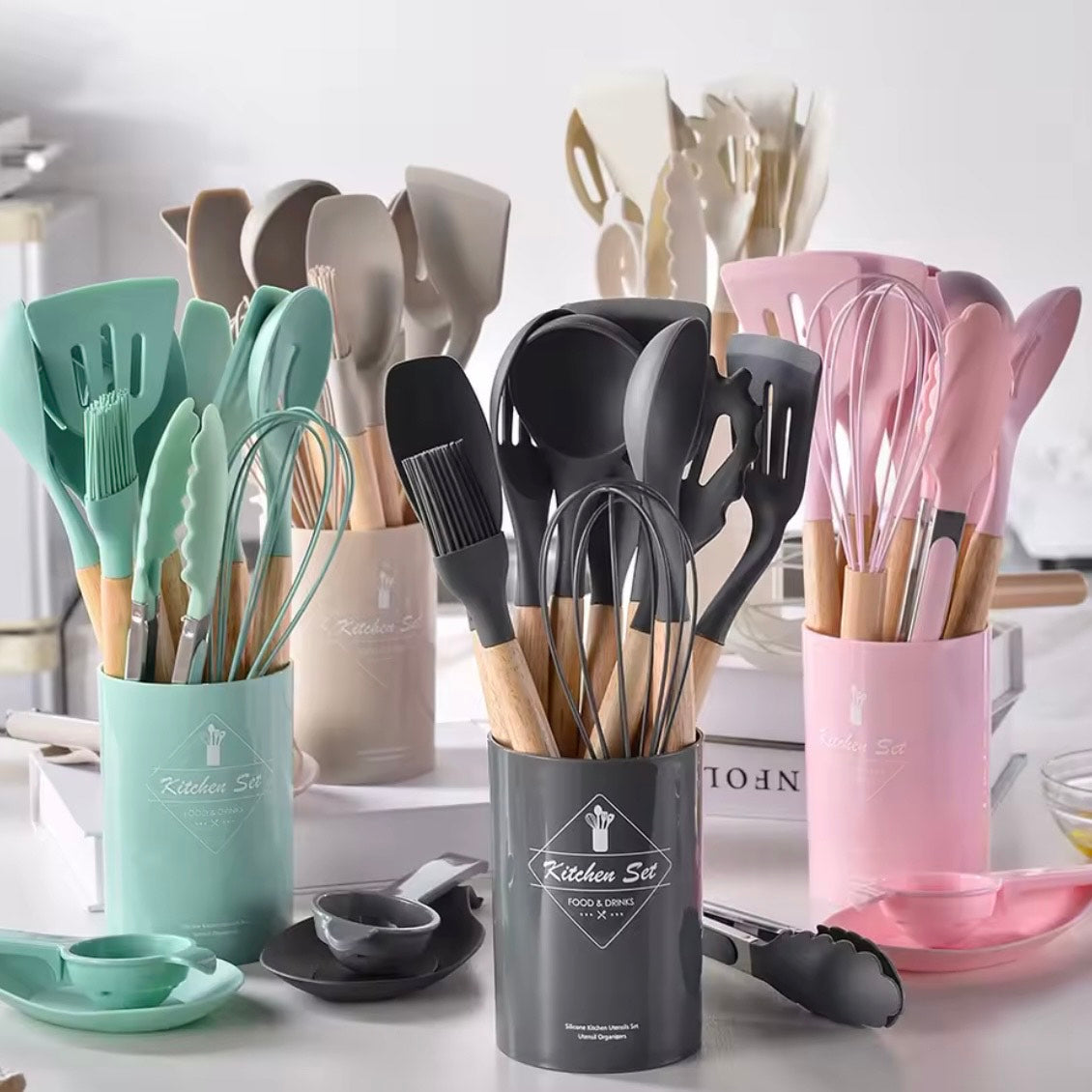 Silicone Kitchen Utensils Set 12 PCS